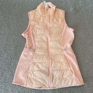 Lululemon Down For It All Vest Pink Mist Size 6
